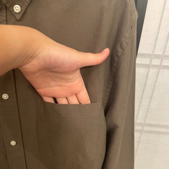 Men's H&M Regular Fit Cotton Button-Down Shirt - Picture 3 of 7